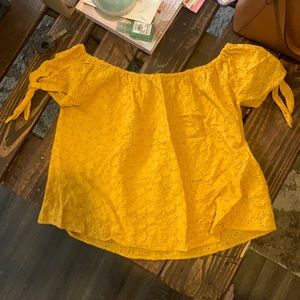 Marigold crop top - off shoulder